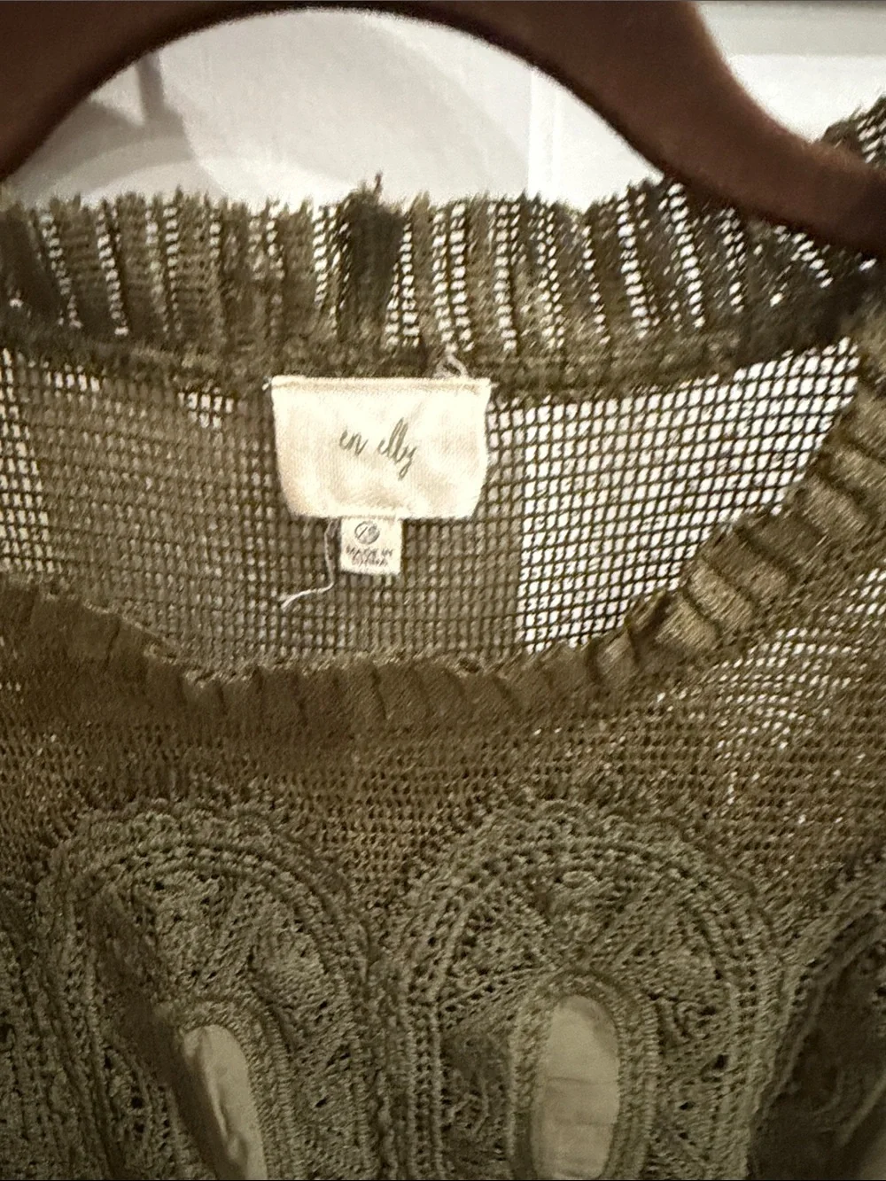 The Iris Long-Sleeve Lace Poplin Blouse by En Elly